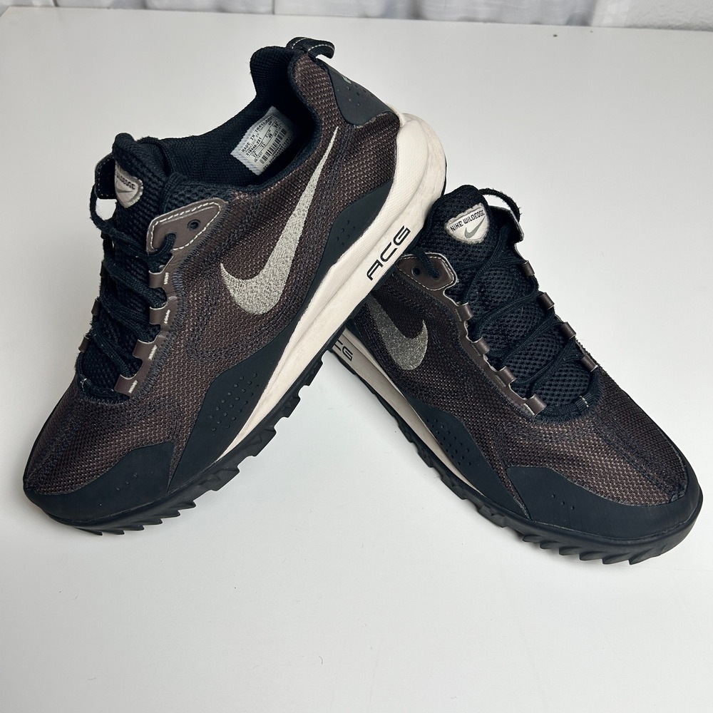 Nike ACG Air Wildedge Dark Cinder Black Trail Running Shoes Mens 12
